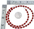 Sterling Silver Coral 18-1/2" Bead Necklace KX121068